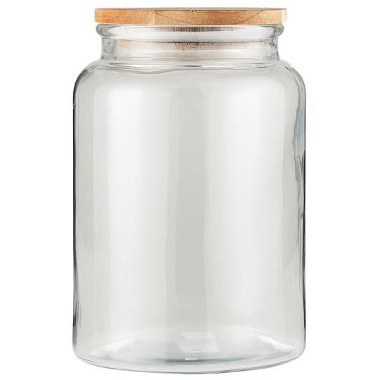 Vorratsglas mit Holzdeckel 3L