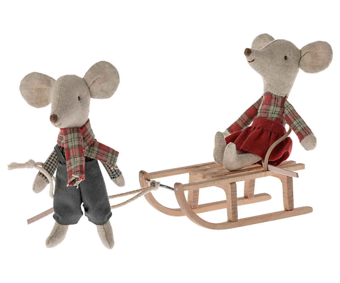Maileg Schlitten für Mäuse – Holz