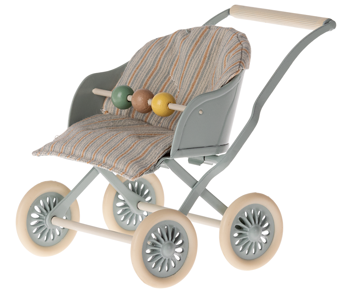 Maileg Kinderwagen, Baby - Blau