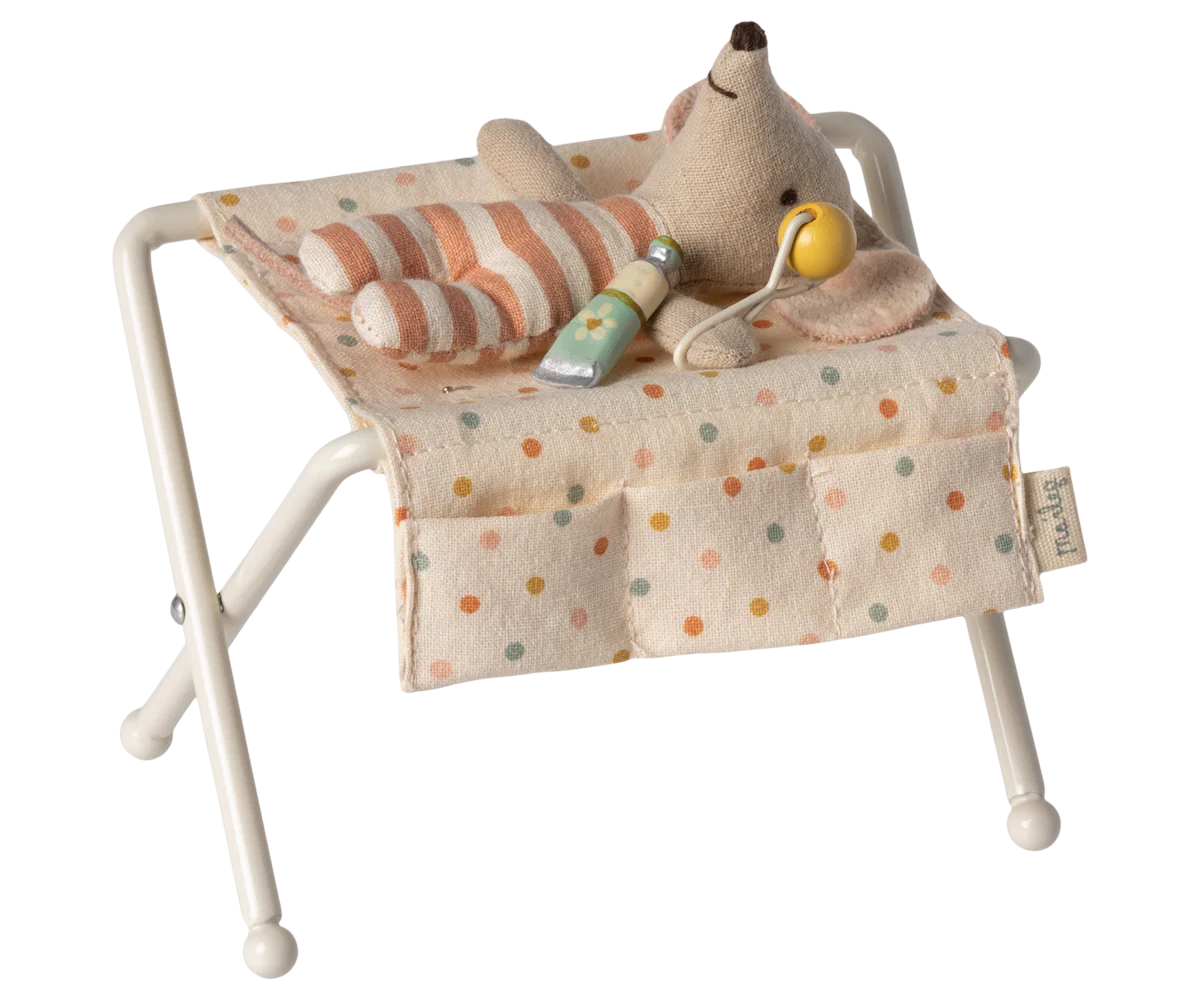 Maileg - Wickeltisch, Babymaus - Weiss