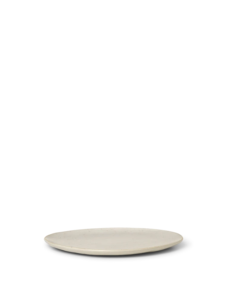 Ferm Living - Flow Plate Medium - Off-White Speckle