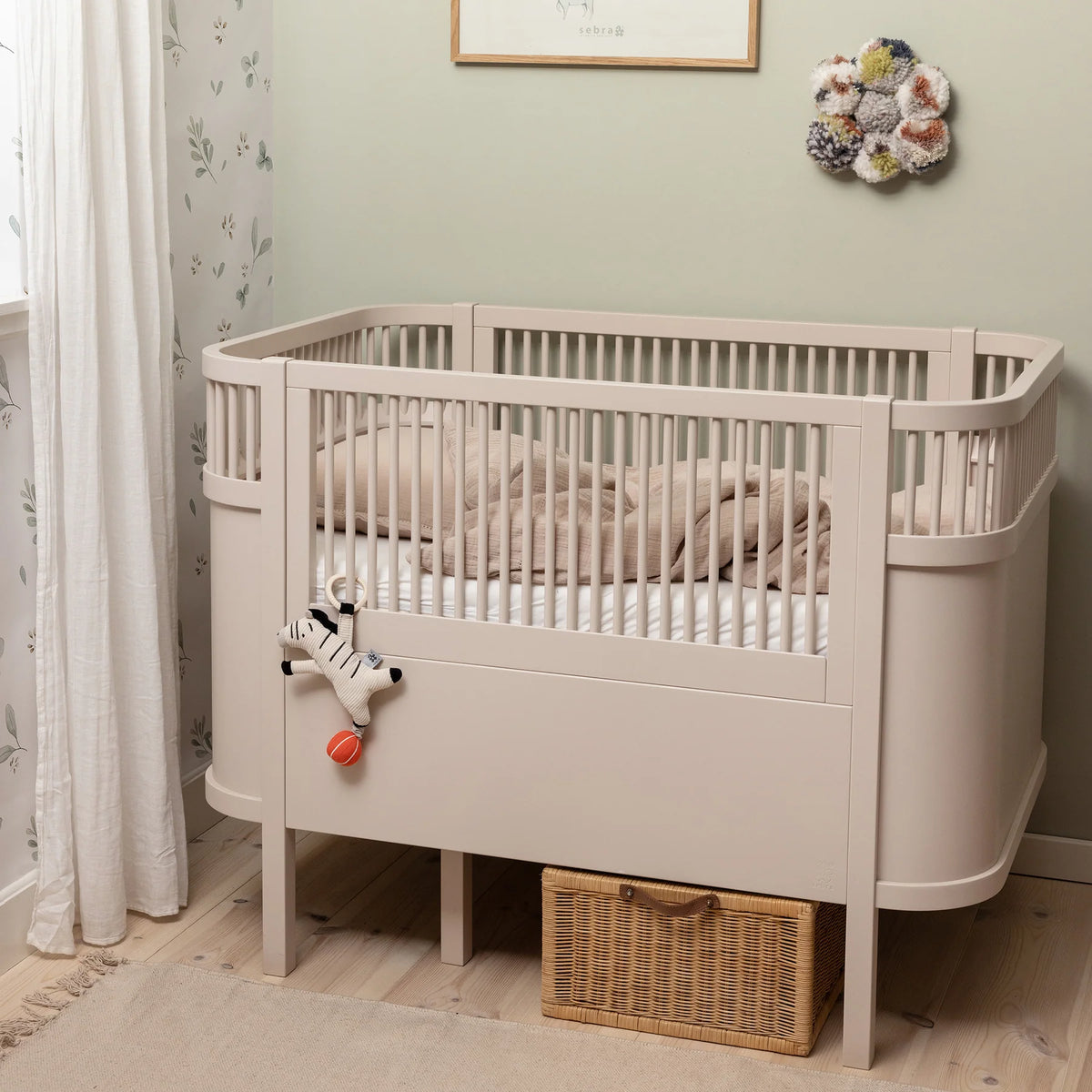Sebra Bett - Baby- & Junior, Birchbark Rose