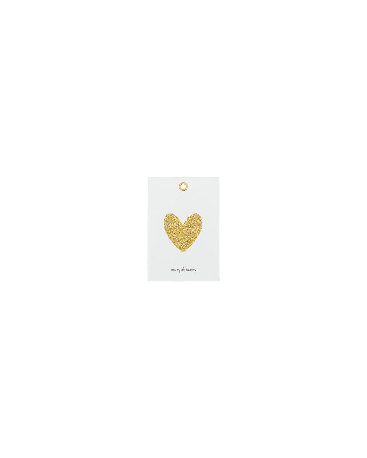 House Doctor HDGlitr Geschenkanhänger – Weiß/Gold, 12er-Set