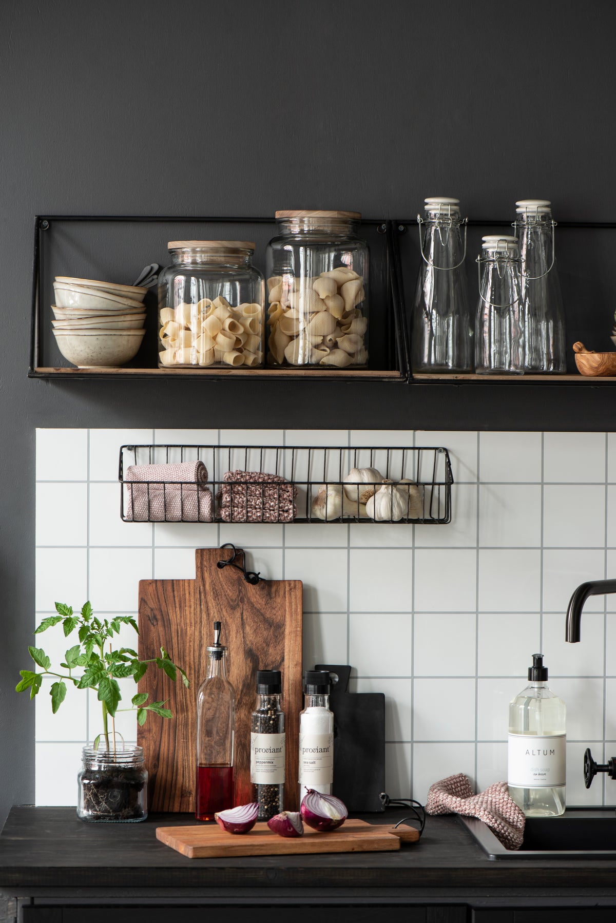 Vorratsglas mit Holzdeckel 2.35L