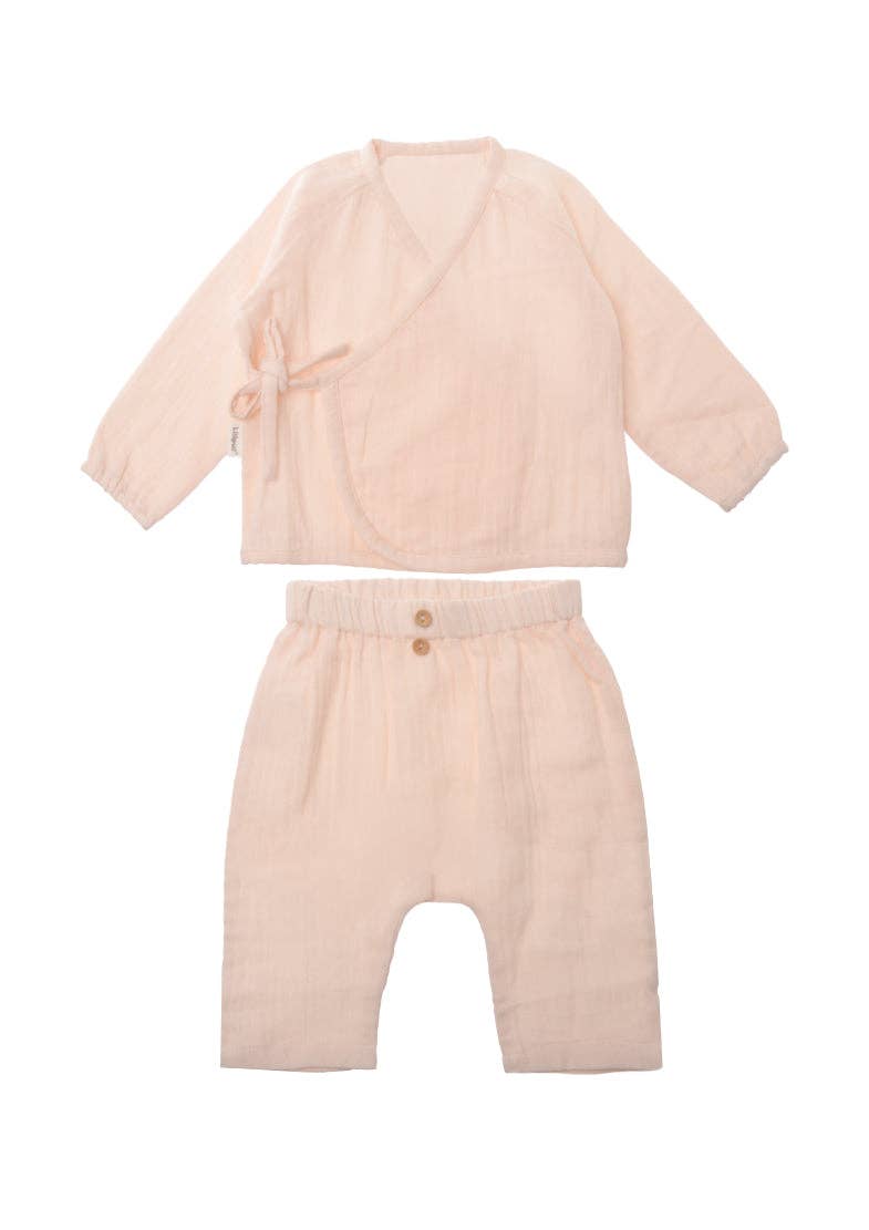 Liliput 2-teiliges Set aus Musselin in rosa