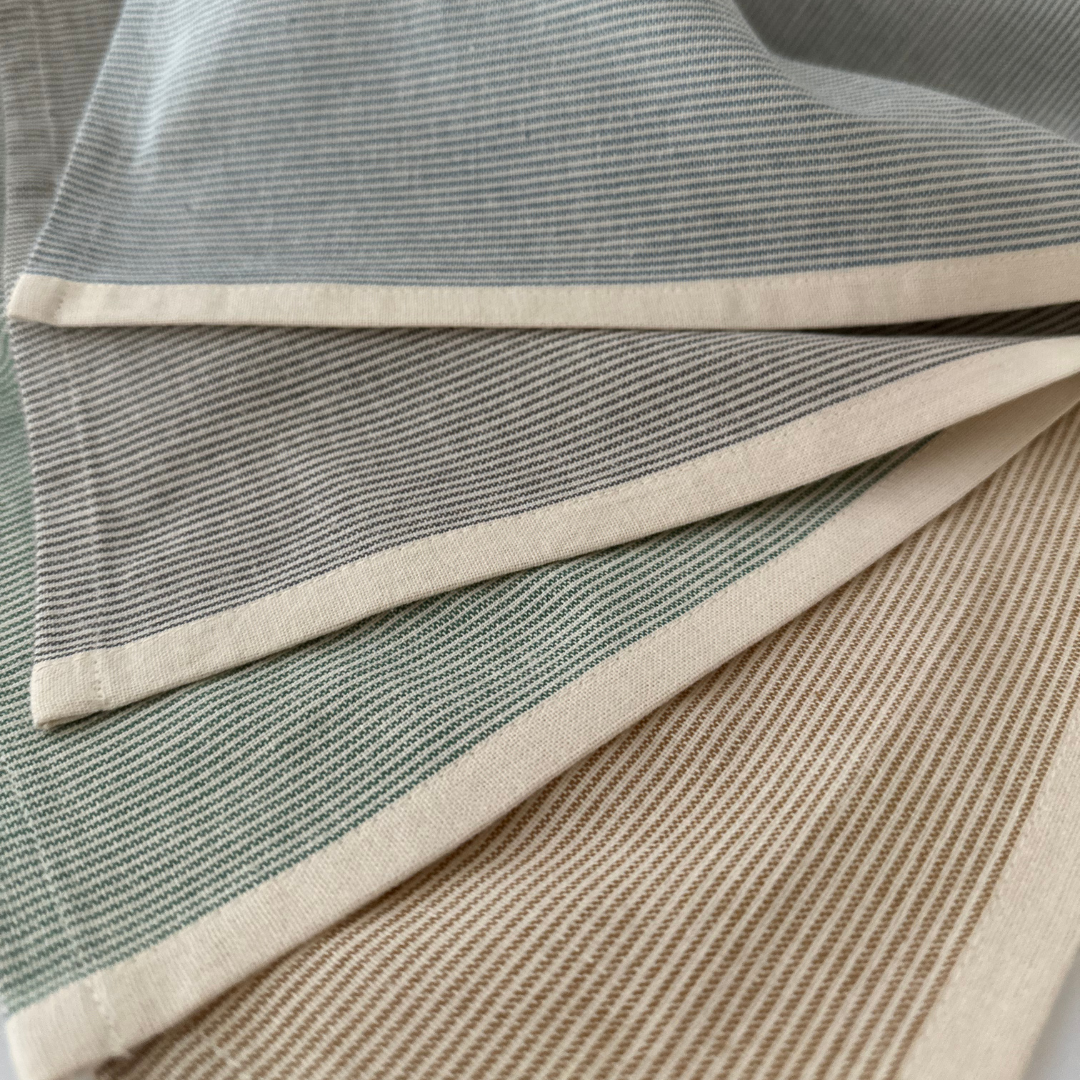 Aspegren Geschirrtuch Pinstripes – Spinach