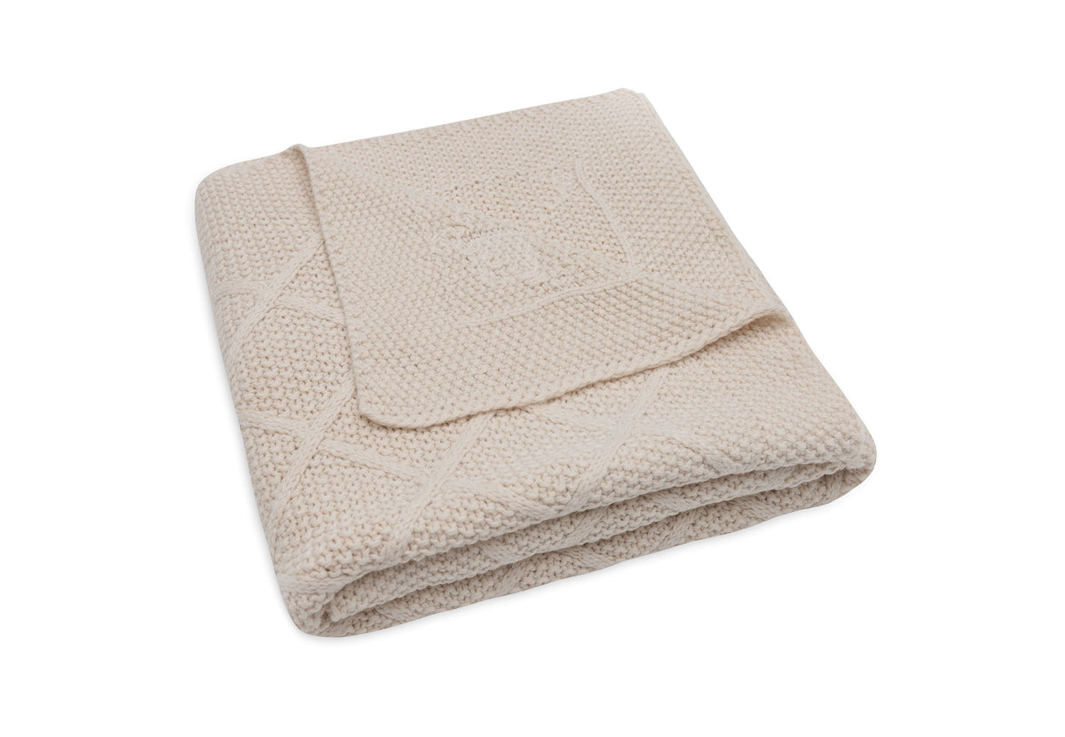 Decke Wiege 75x100cm Check Knit