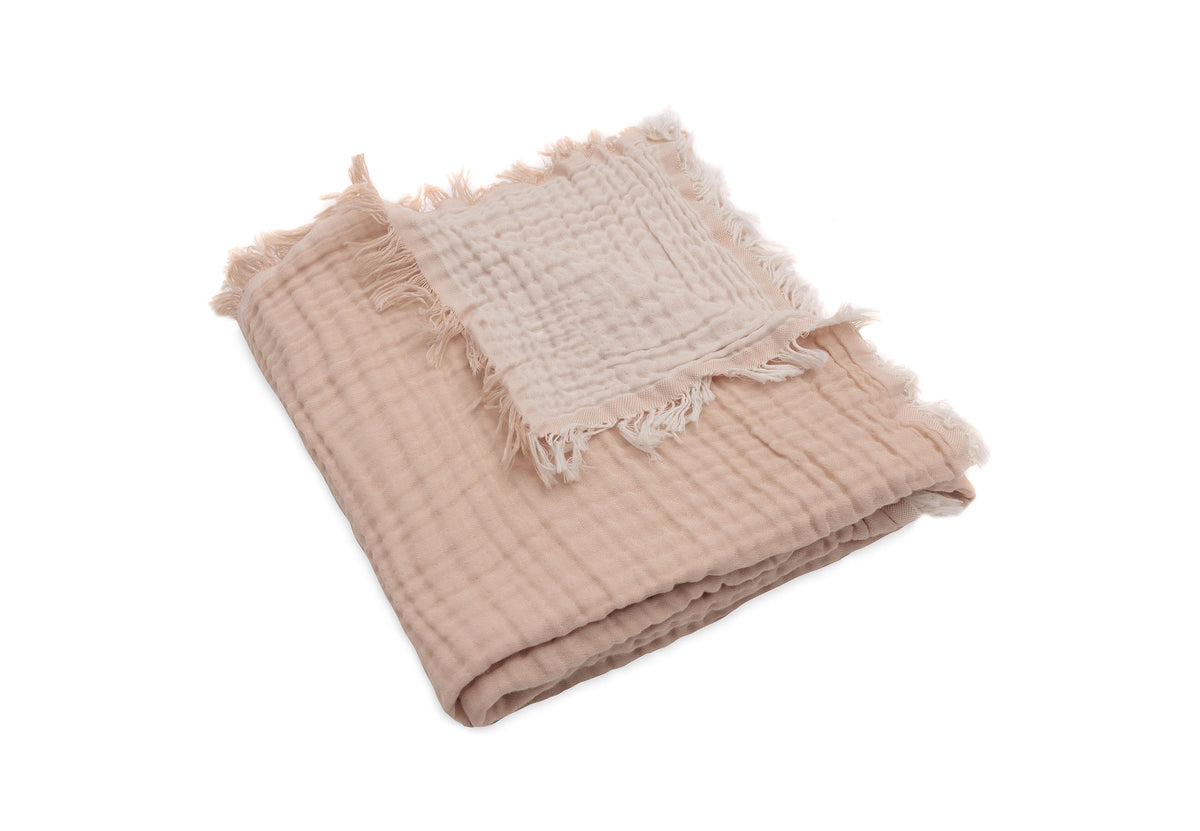 Decke Kinderbett 120x120cm Fringe