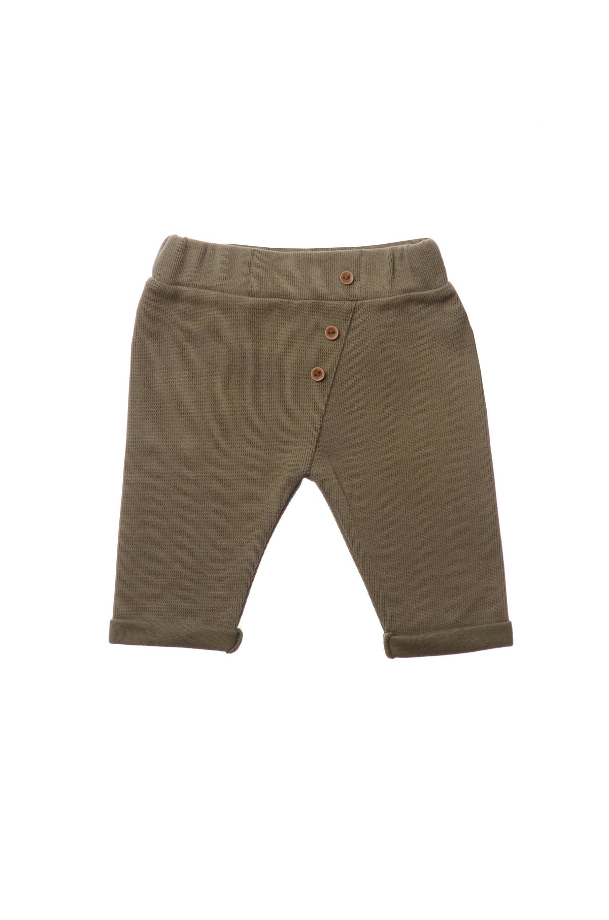 Liliput Rib-Strick-Set mit Hose in olive, 5-teilig