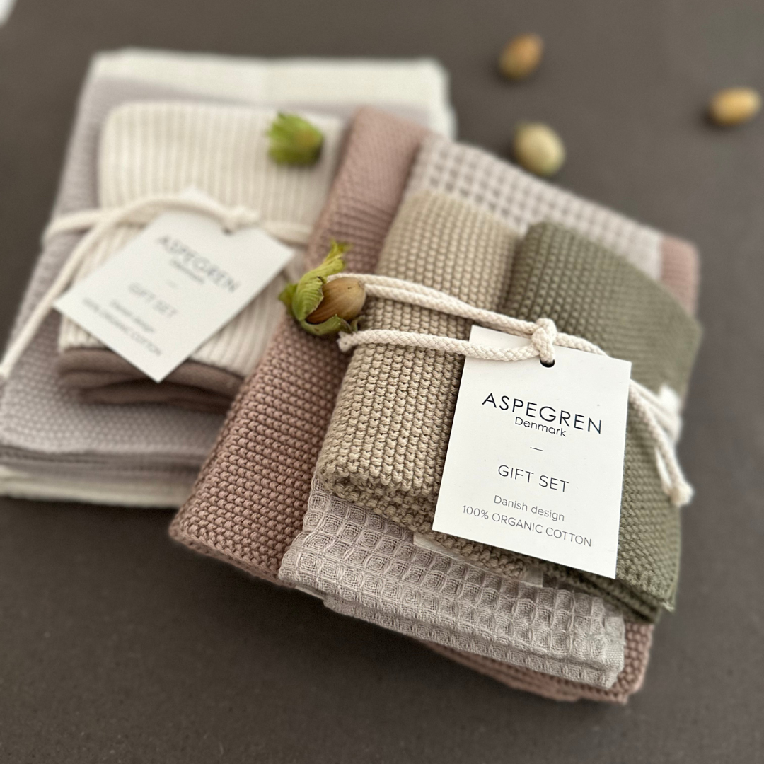Aspegren Geschenkset Küchentextilien – Birch & Sand