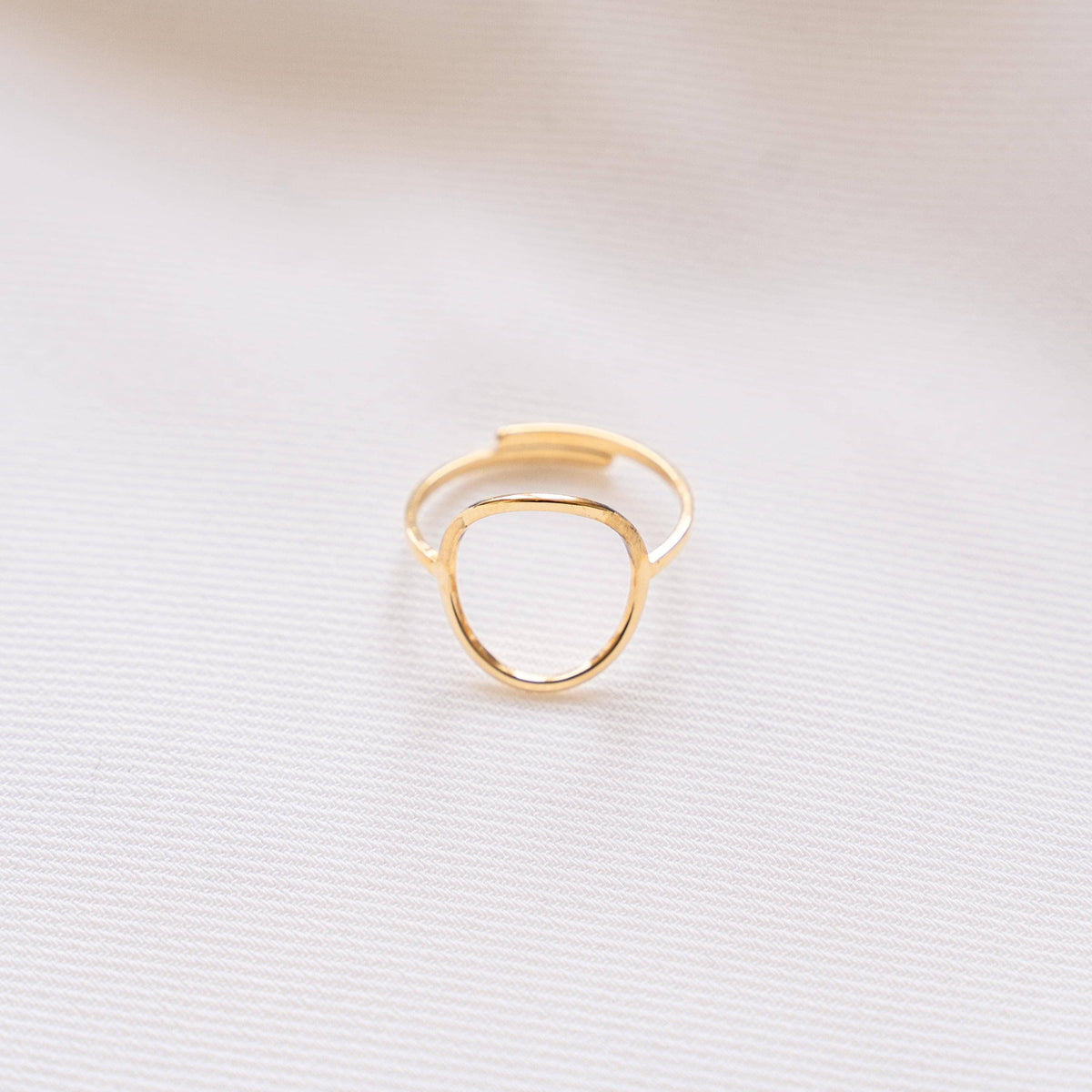 Victoire Collection Damenring Kreis – Edelstahl Gold