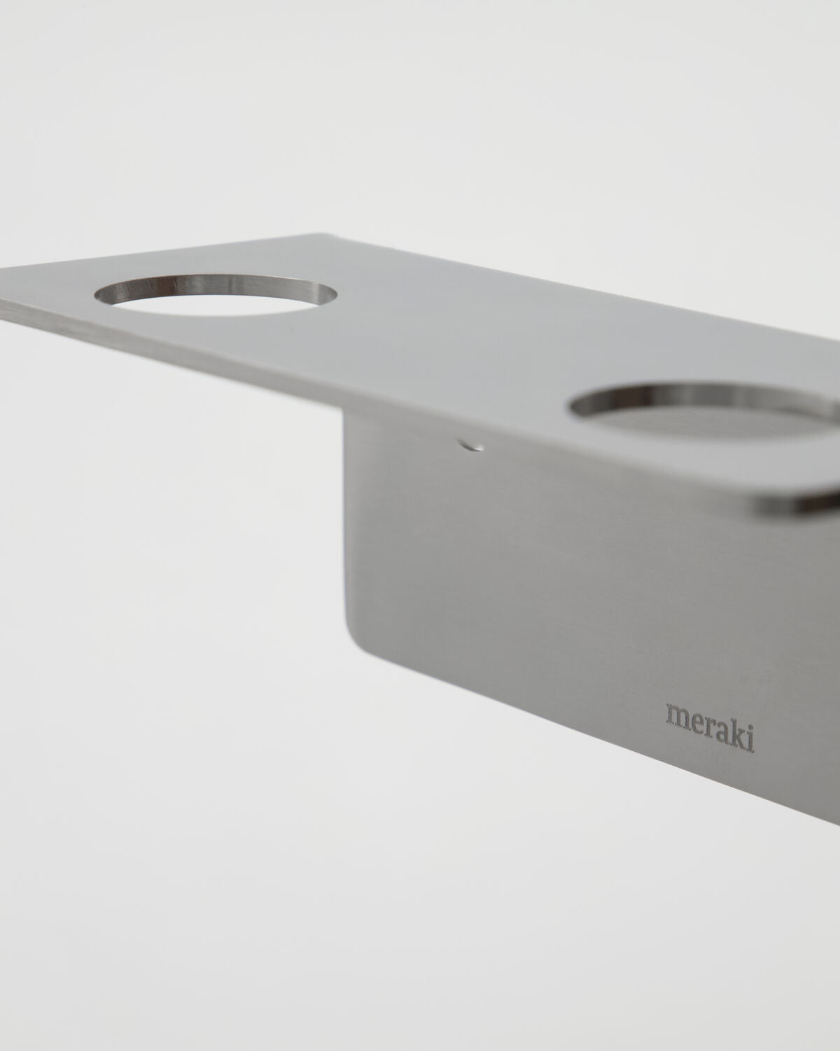 Meraki MKHang Flaschenhalter mit 2 Öffnungen – Gebürstetes Silber