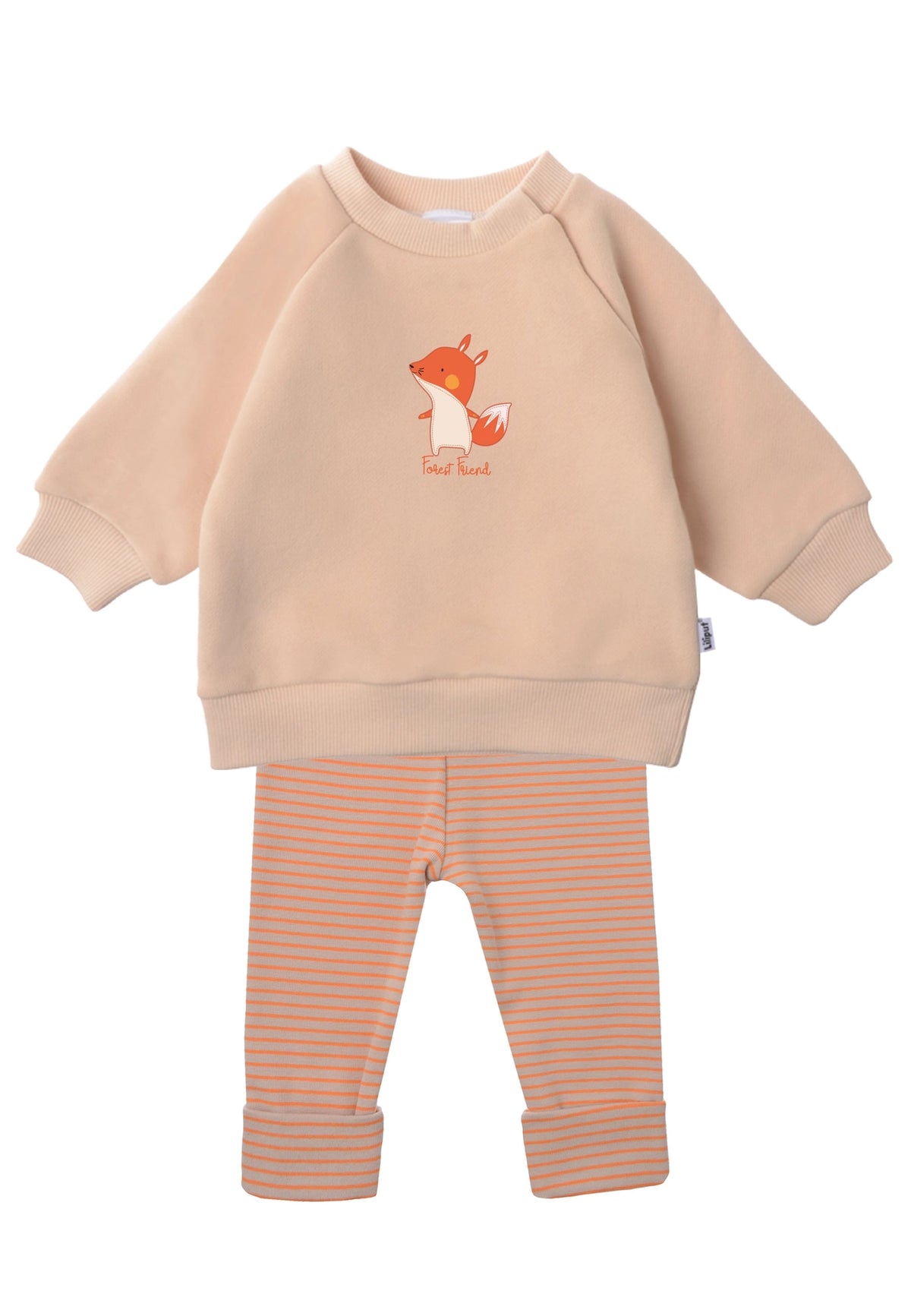 Liliput Baby Outfit Sweatshirt & Leggings – Fuchs Beige/Orange 86/92