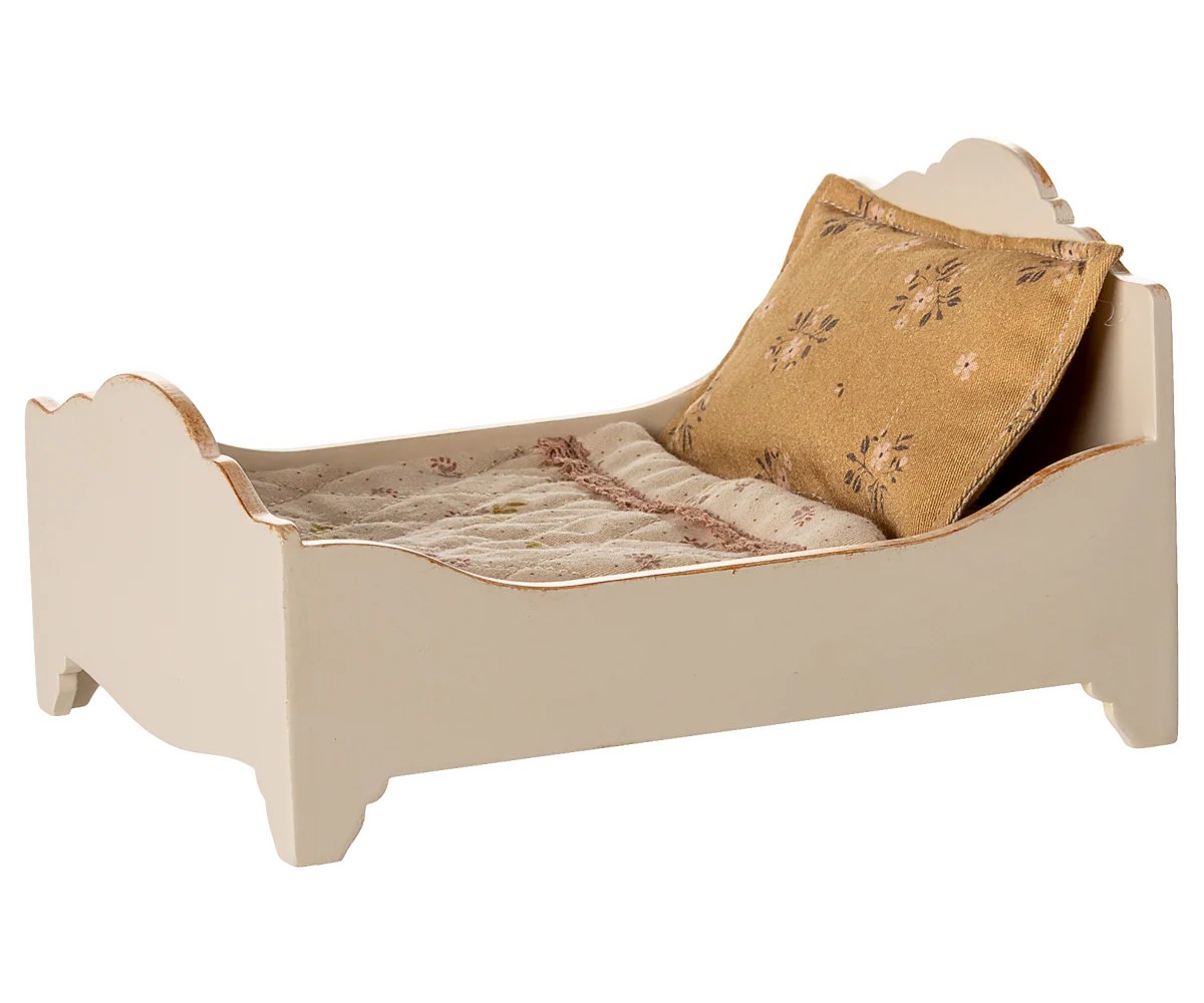 Maileg - Bett, Maus - Creme