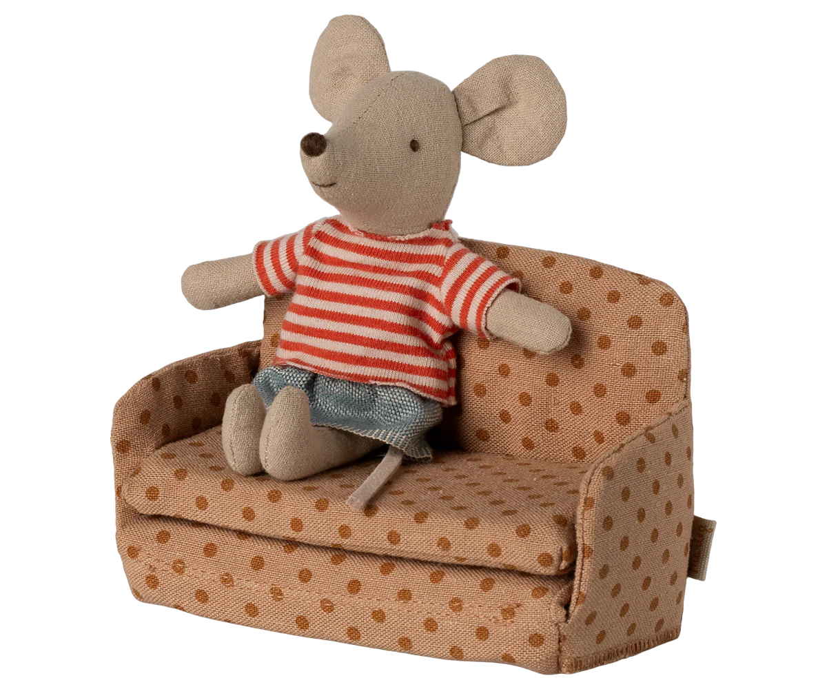 Maileg - Schlafsofa, Maus - Punkte