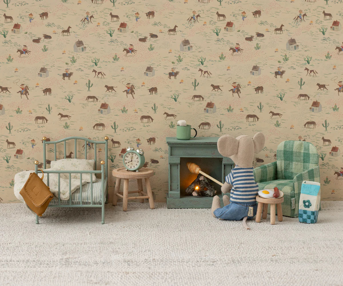 Maileg Vintage Bett, Maus - Minze