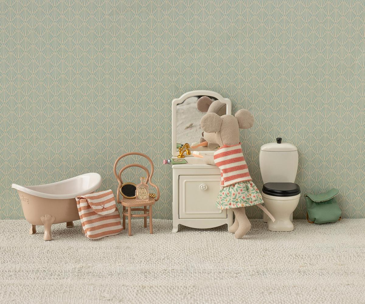 Maileg - Vintage Stuhl, Maus - Dark powder
