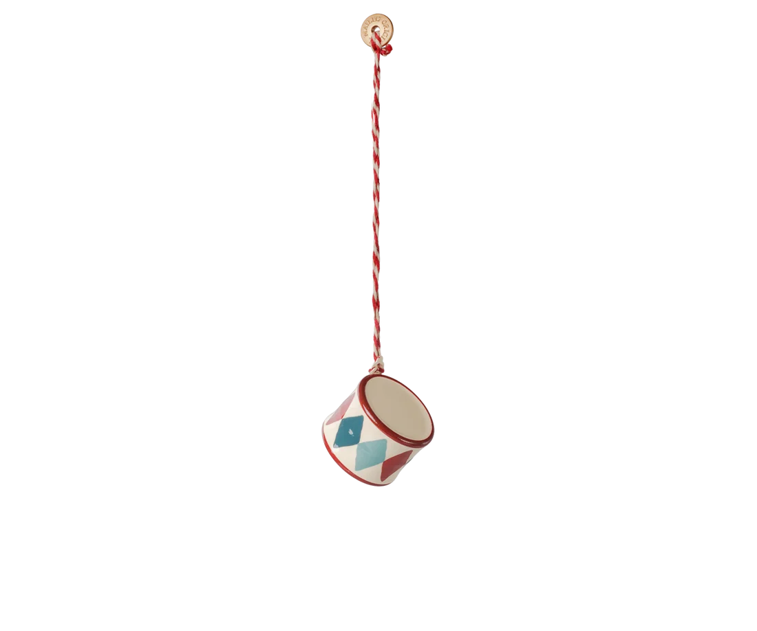 Maileg Metallornament Geschenkset Peter's Christmas – Rot/Blau