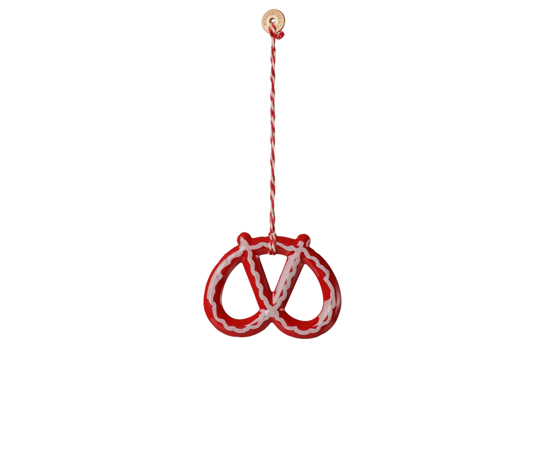 Maileg Metallornament Geschenkset Peter's Christmas – Rot/Blau