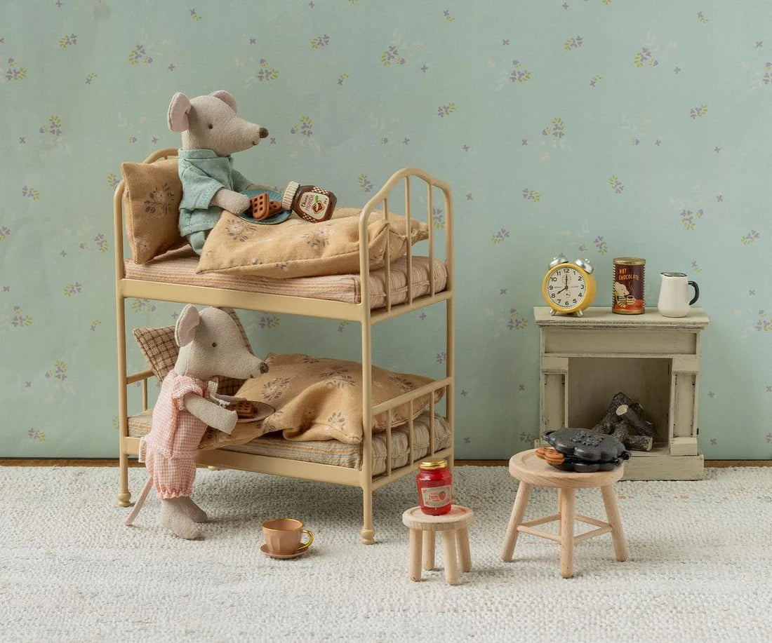 Maileg Etagenbett für Maus – Beige
