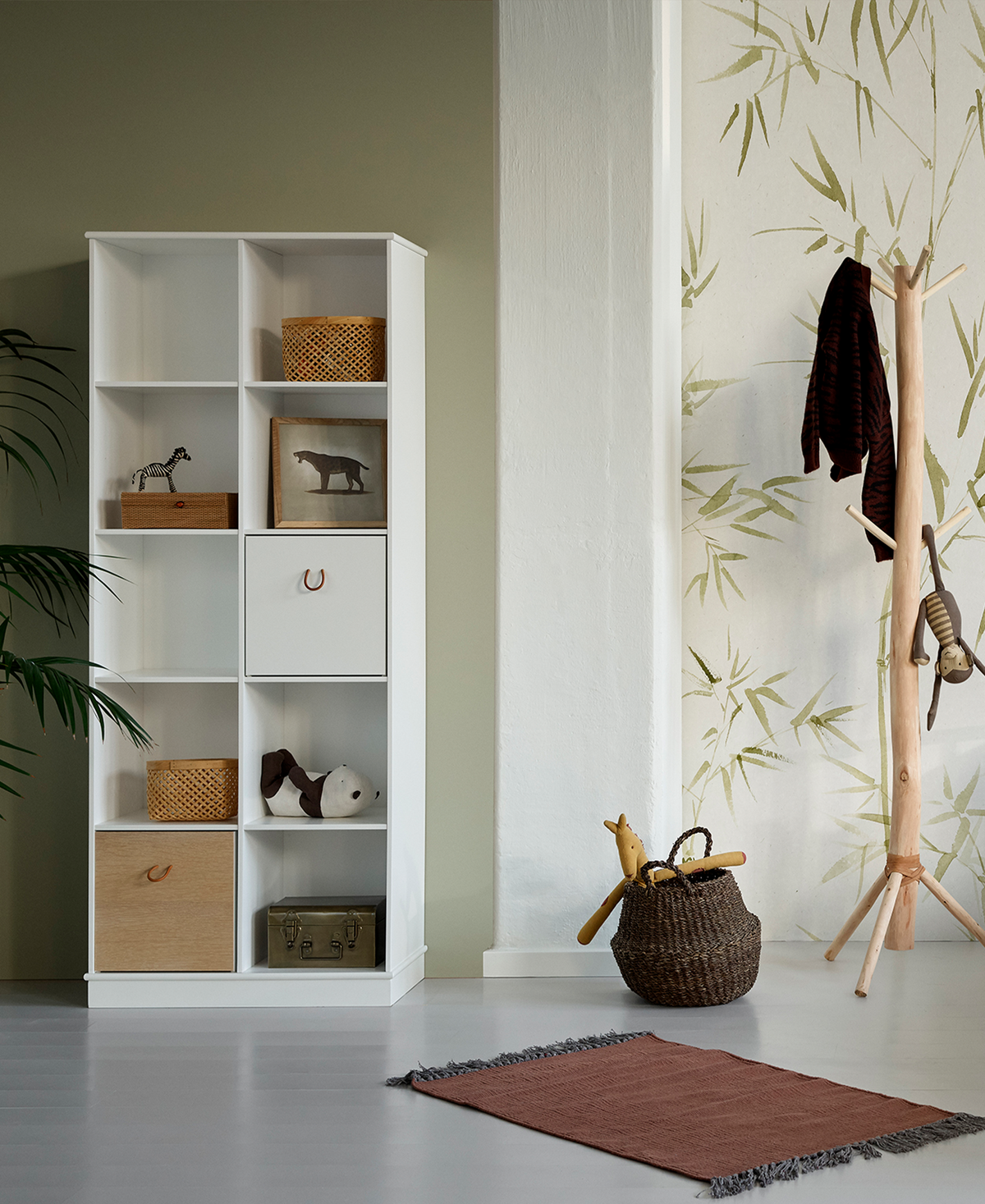 Oliver Furniture Wood Standregal 2x5 mit Sockel