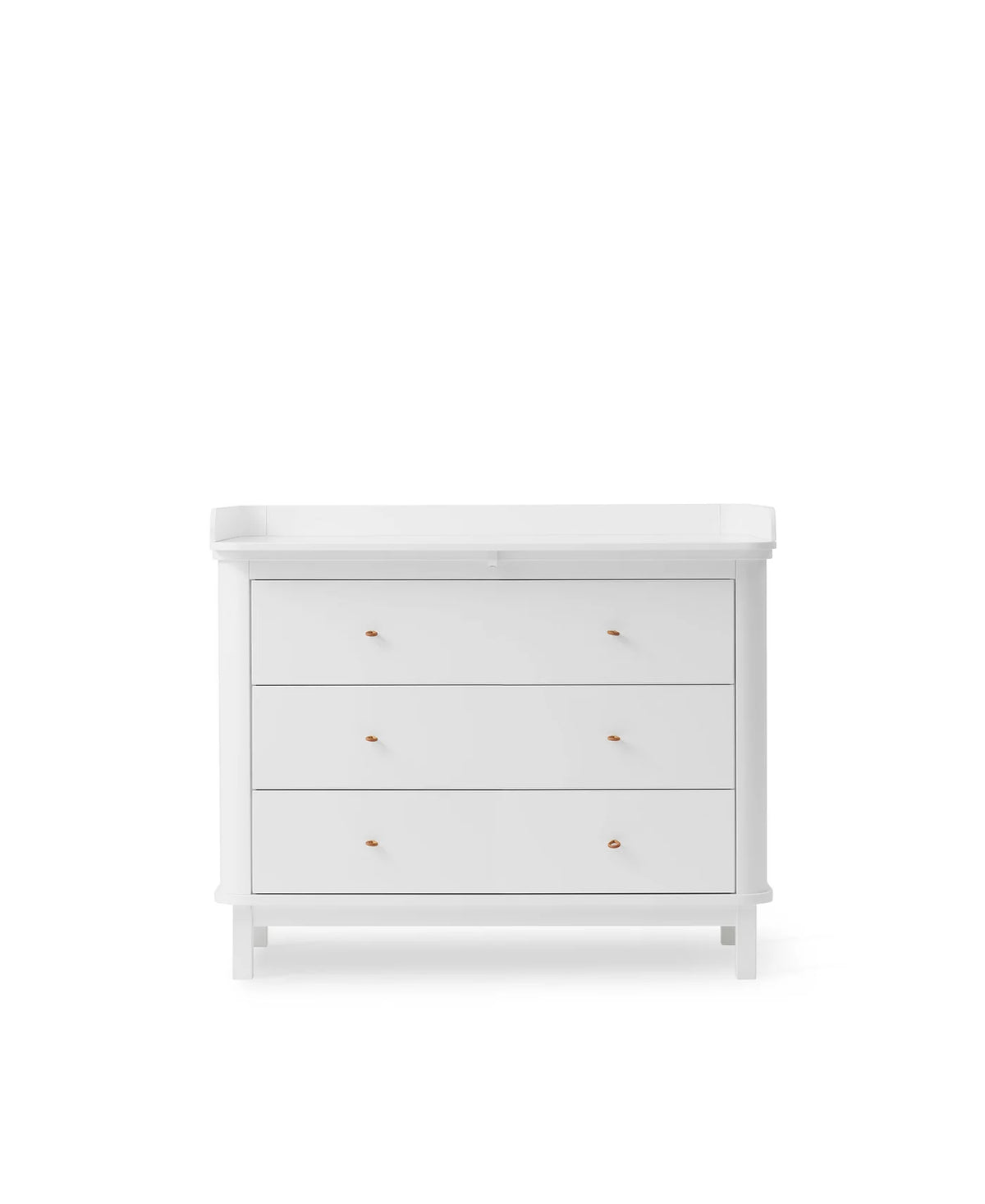 Oliver Furniture Wood Wickelkommode mit 3 Schubladen, Weiss