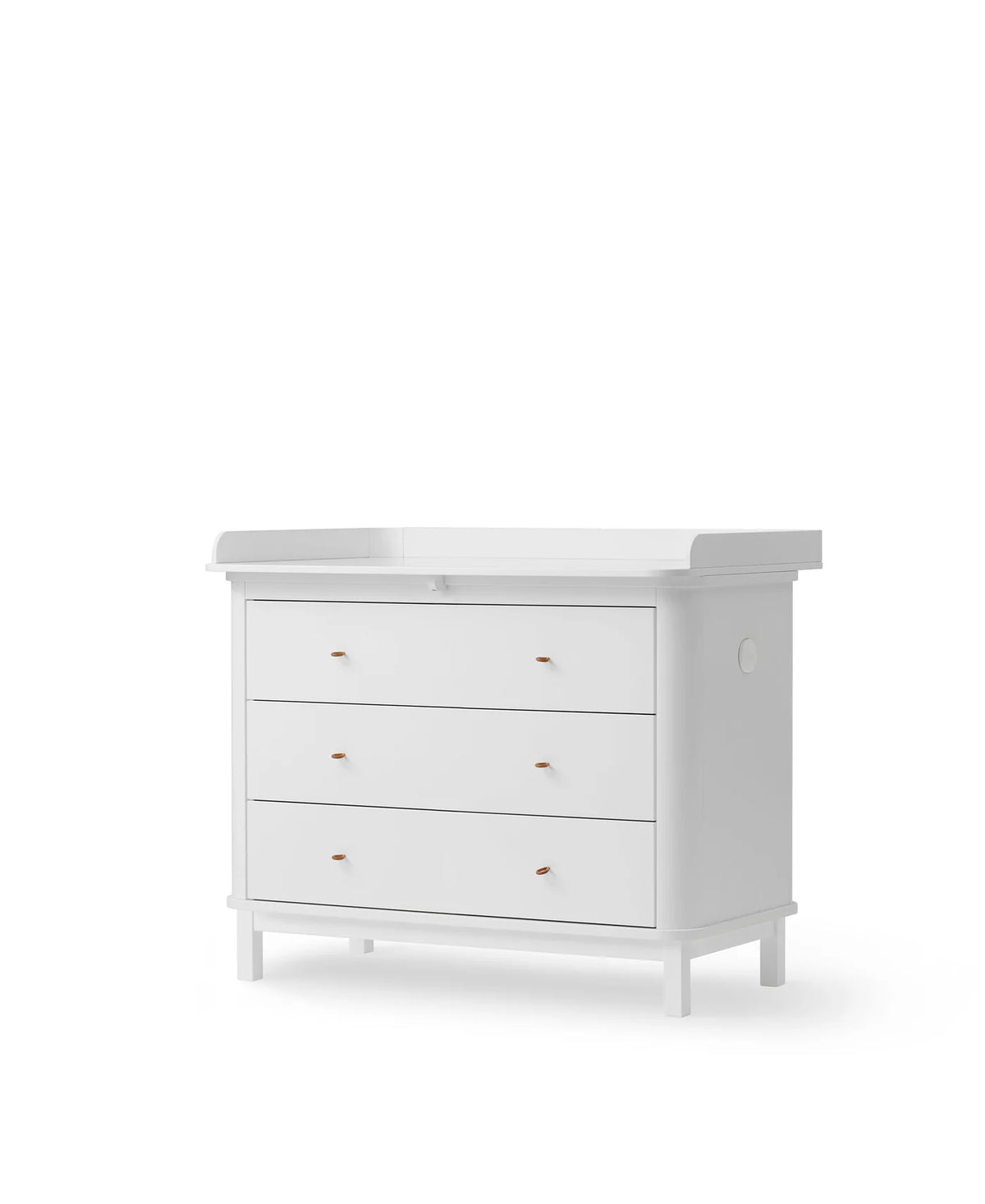 Oliver Furniture Wood Wickelkommode mit 3 Schubladen, Weiss