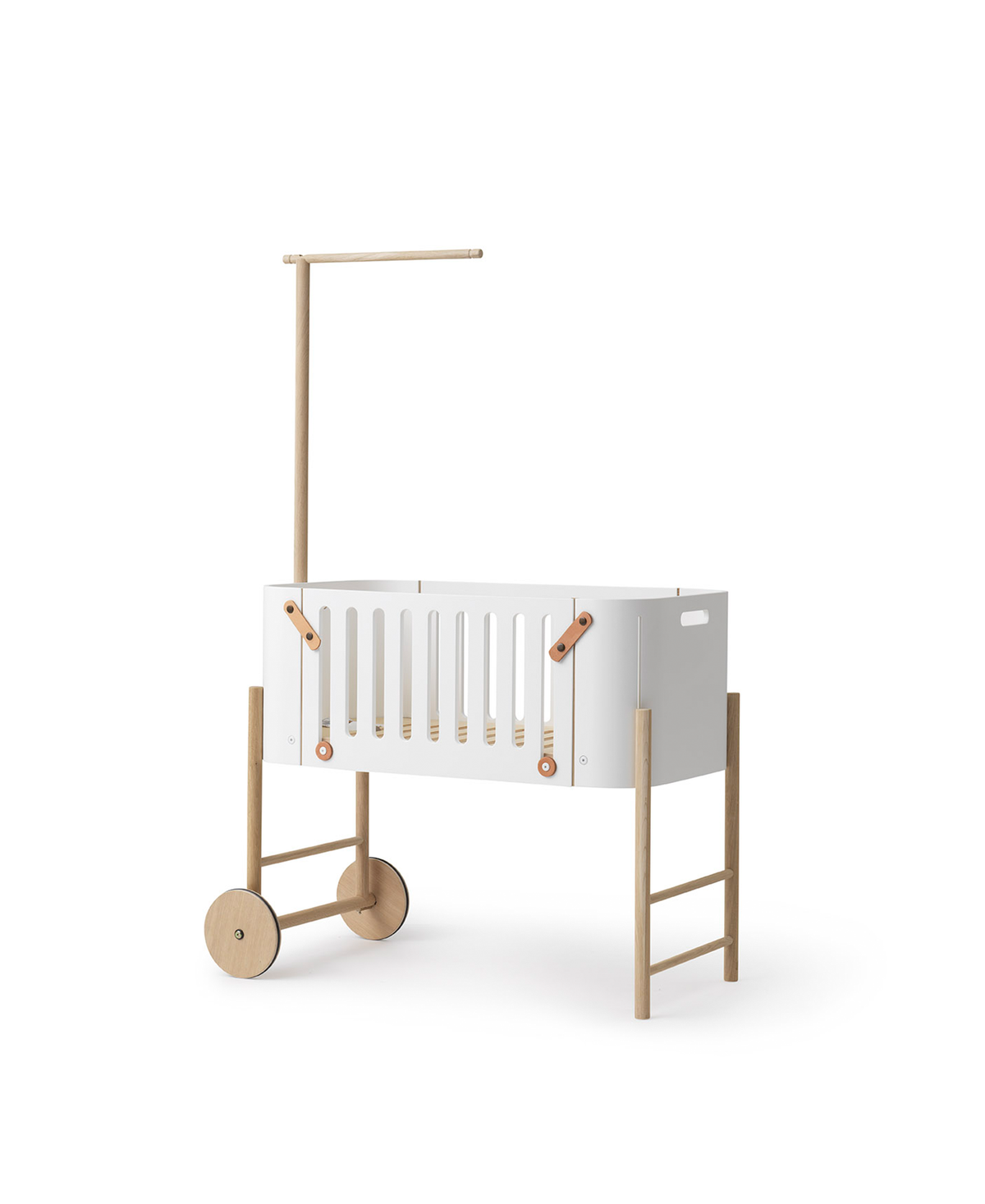 Canopy pole for bed canopy & mobile, oak