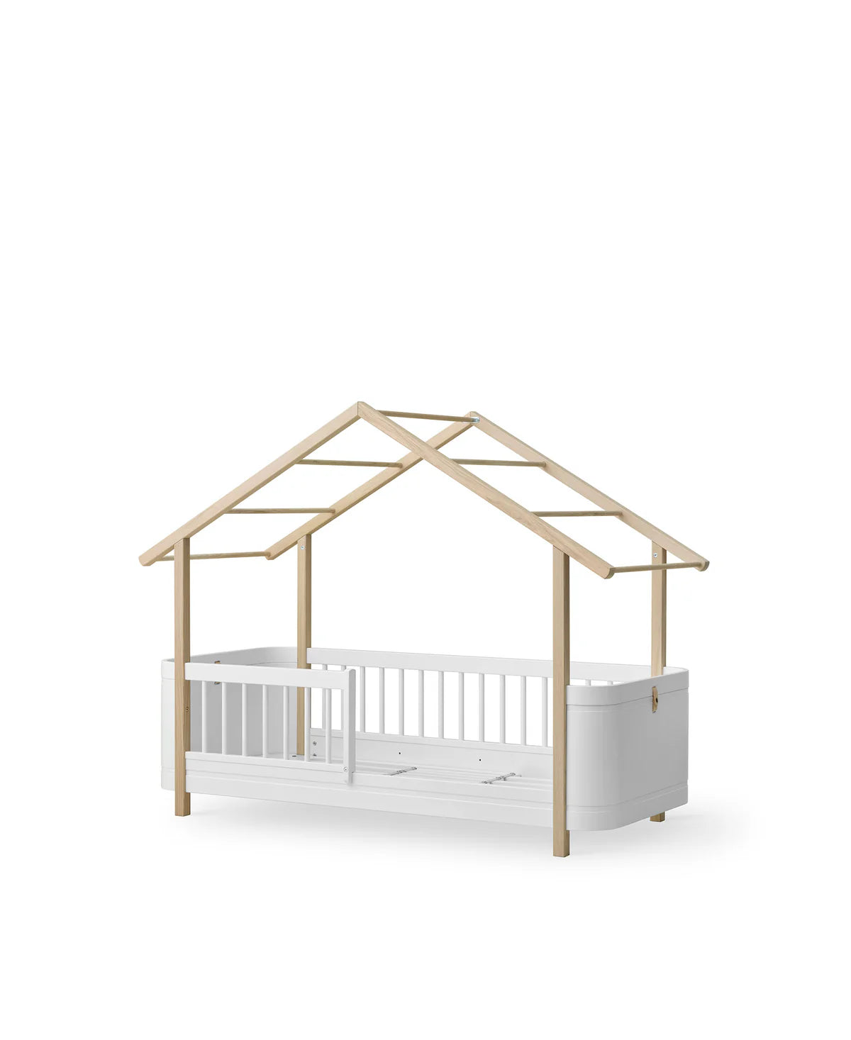 Oliver Furniture Wood Mini+ Hausbett, Weiss/Eiche