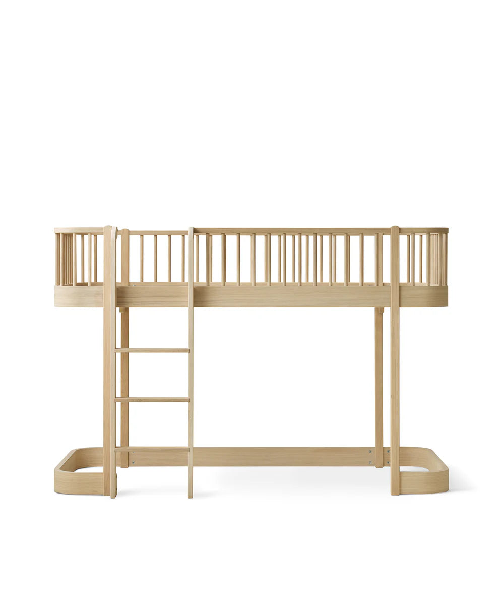 Oliver Furniture Wood Original halbhohes Hochbett, Eiche