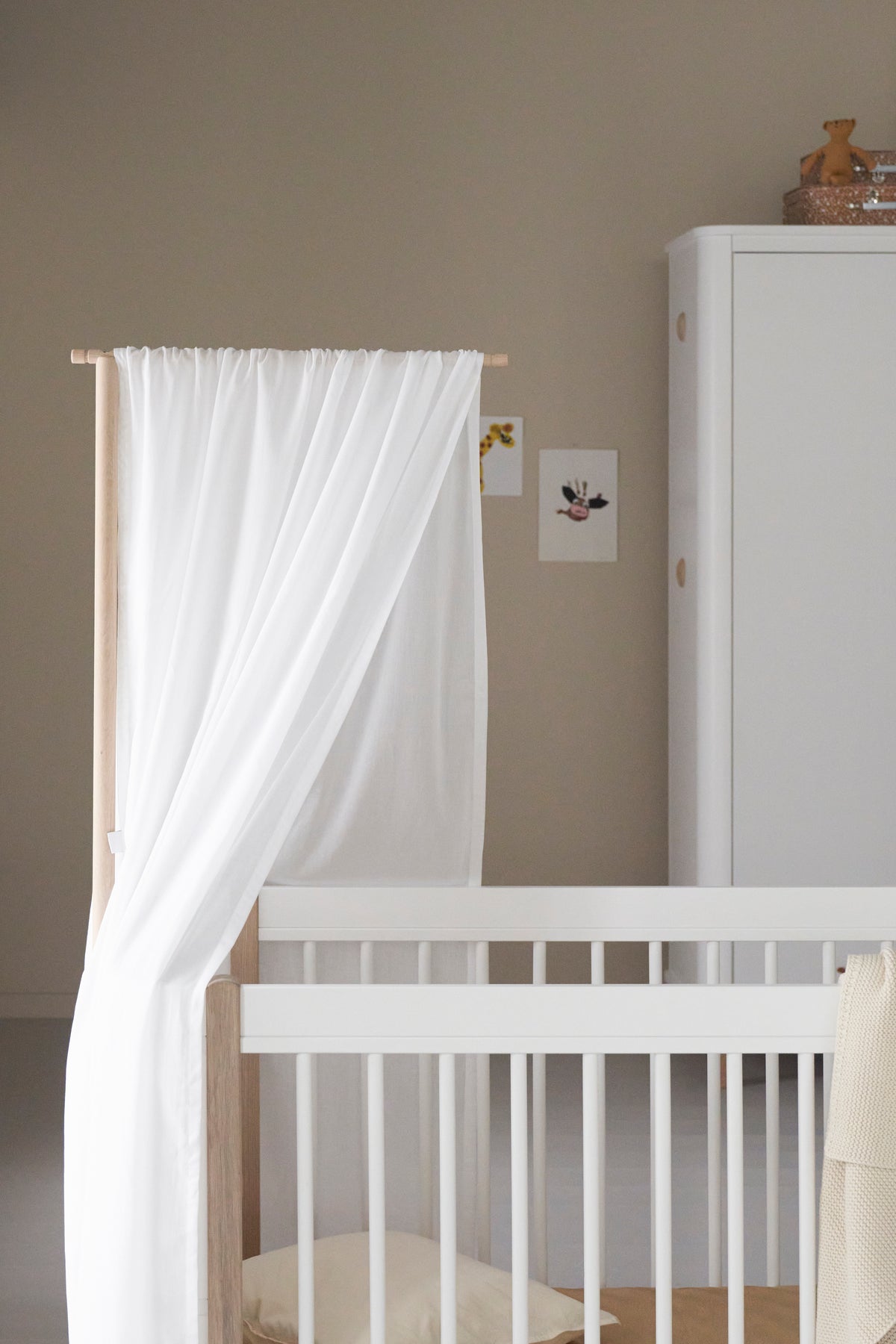 Oliver Furniture Wood Mini+ Betthimmel Basic, Weiss