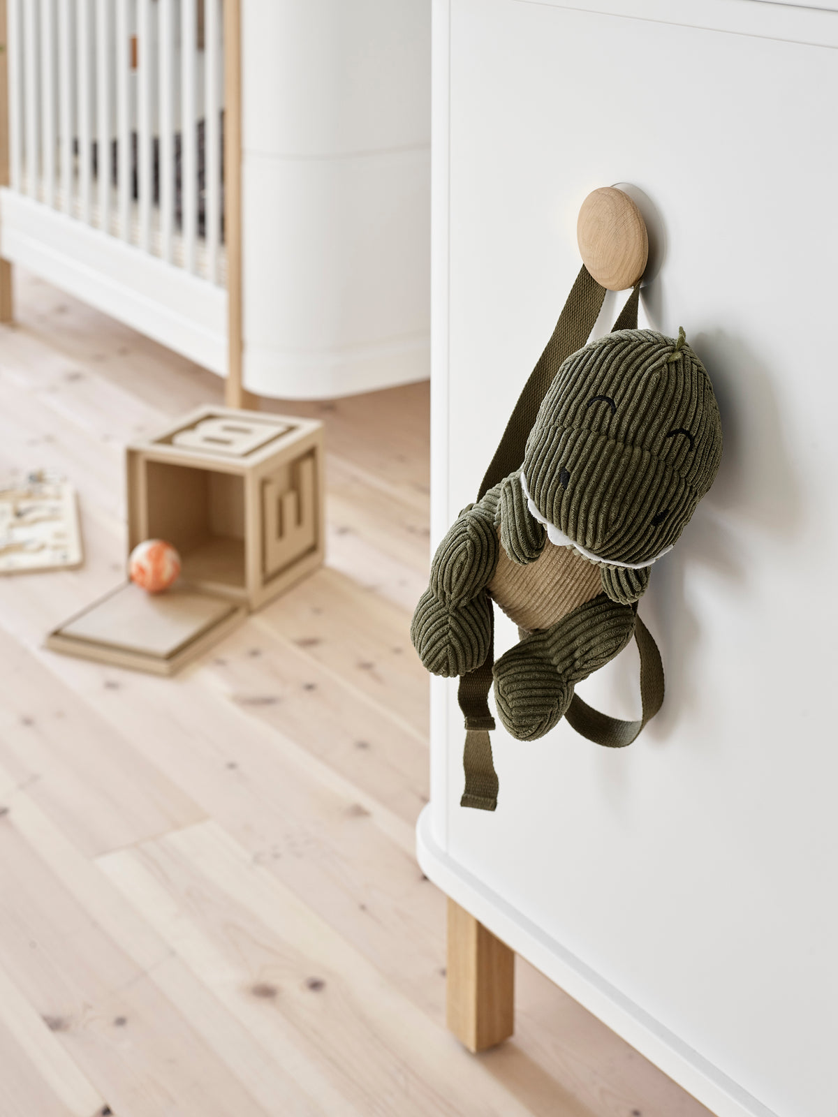 Oliver Furniture Wood Wickelkommode 6 Schubladen, Weiss/Eiche