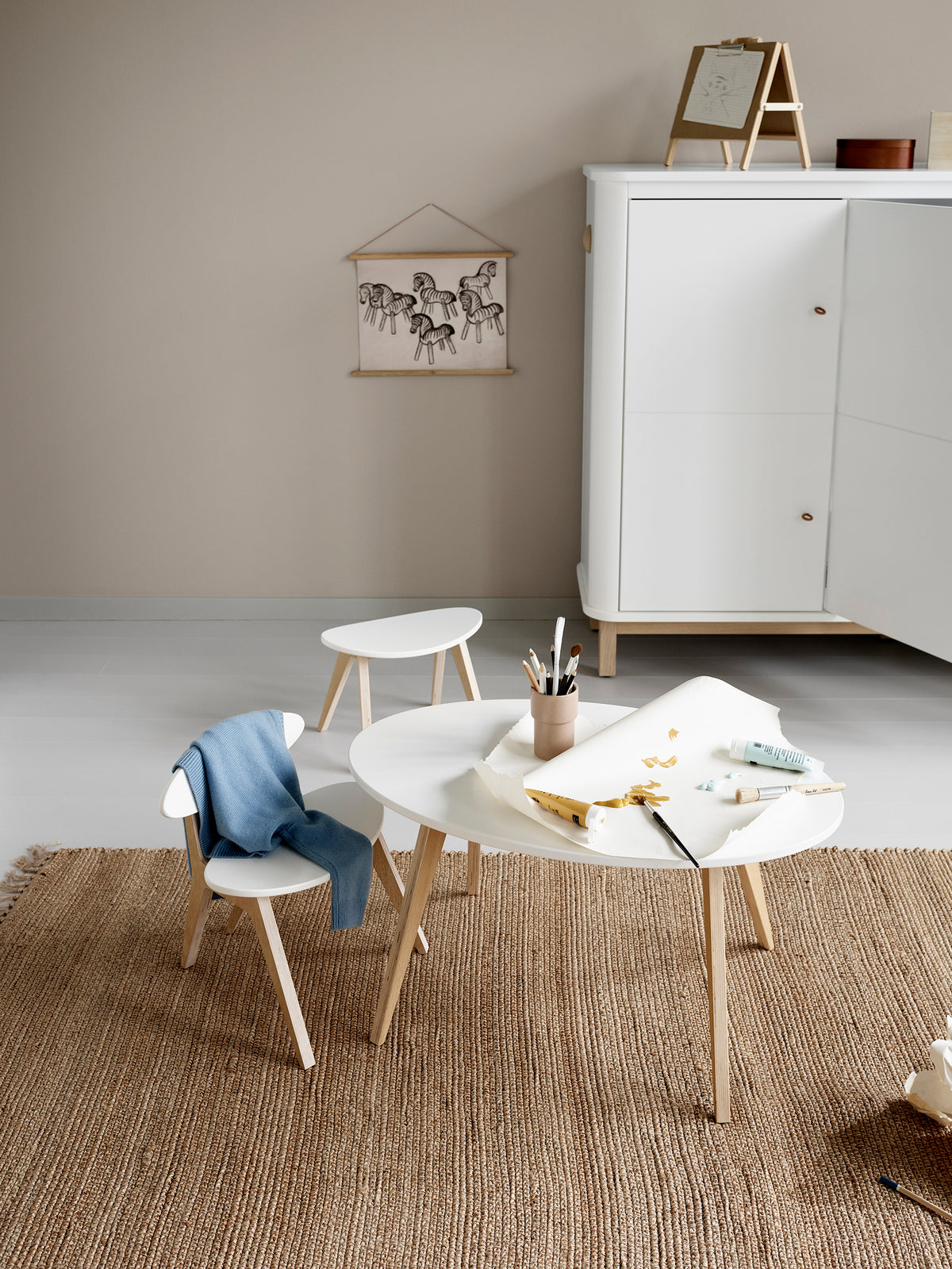Wood Pingpong Chair White / Oak