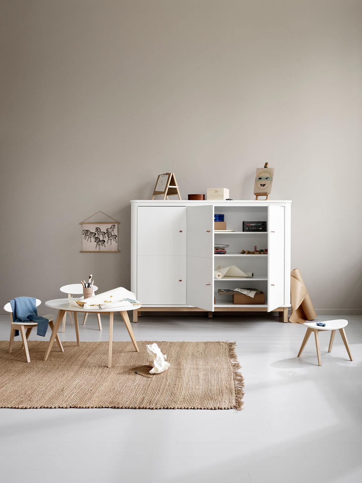 Wood Pingpong Chair White / Oak