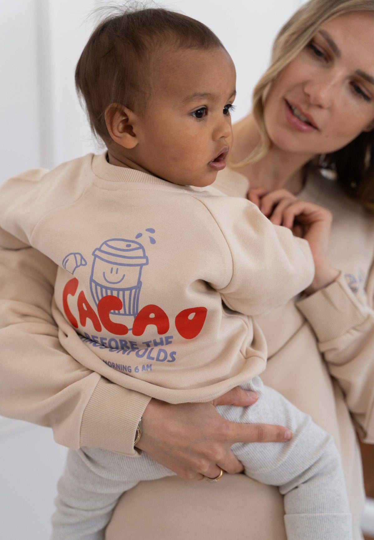 Liliput Cacao before Chaos Sweatshirt beige Mini and Me Edition