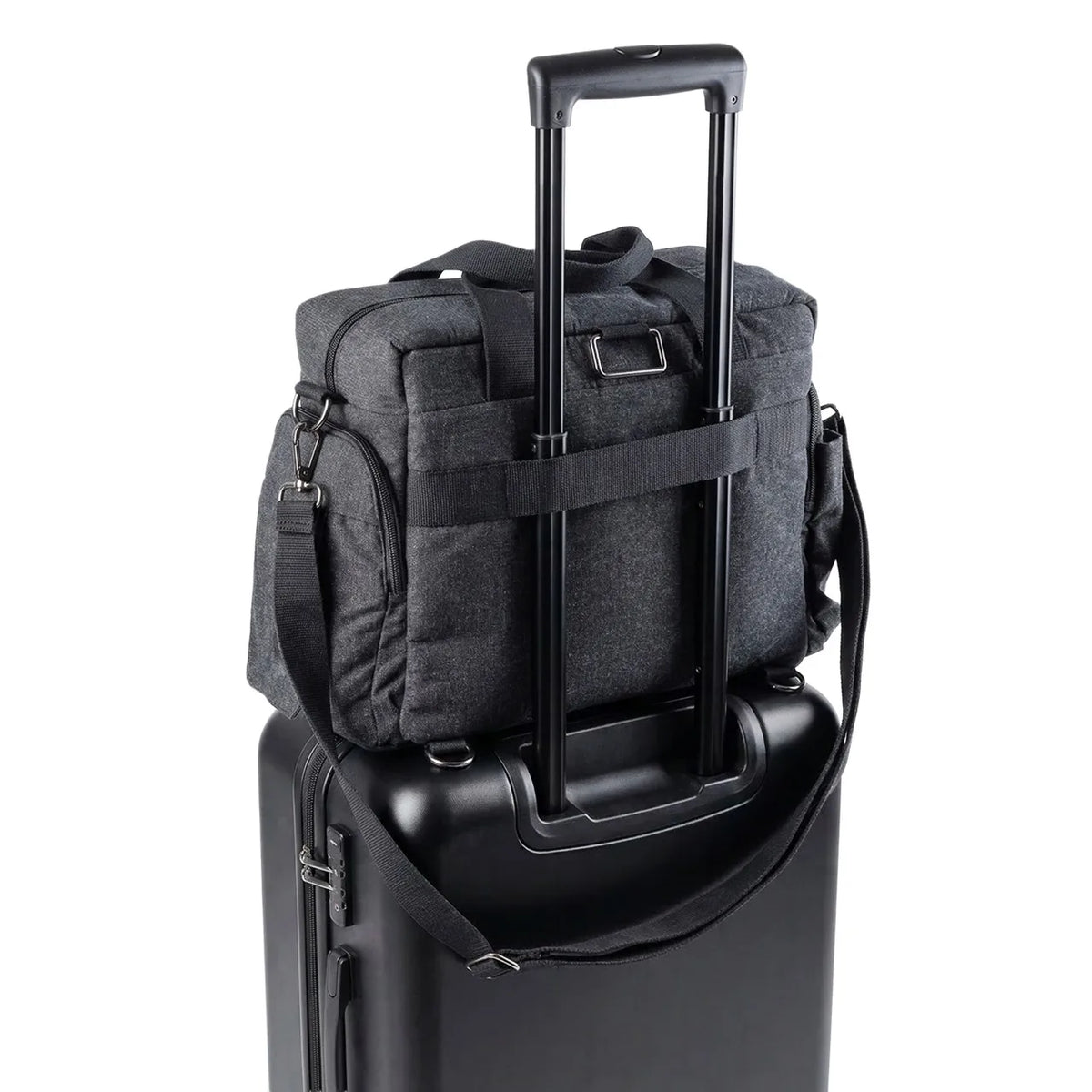 Sebra Wickeltasche mit Wickelunterlage – Dark Grey Melange