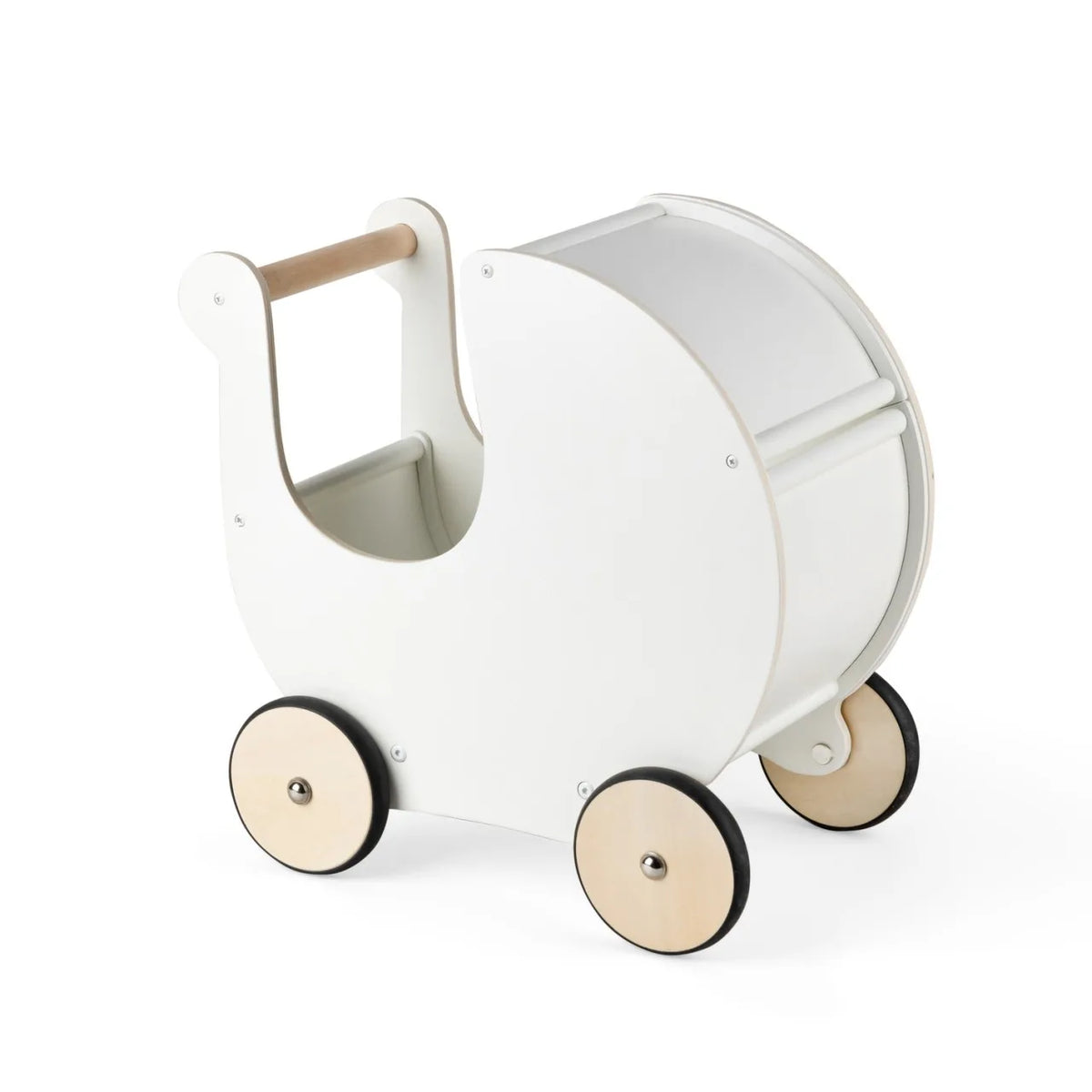 Sebra Puppenwagen & Lauflernwagen aus Holz – Classic White