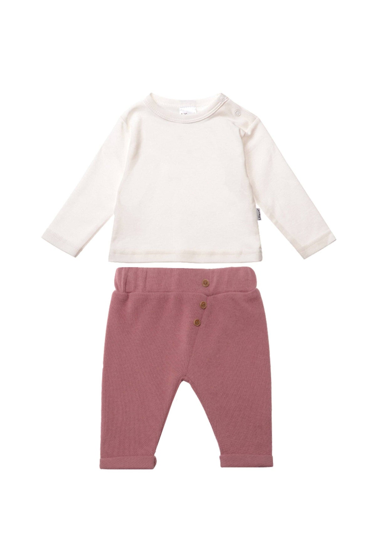 Liliput 3-teiliges Rib-Strick-Set in rosenholz