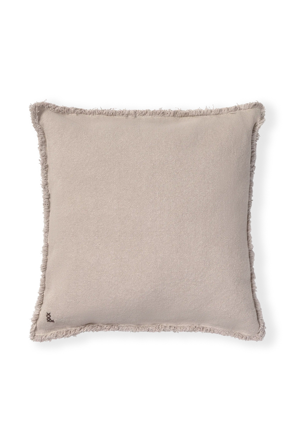 Lorena Canals Kissen aus recyceltem Baumwoll-Canvas – New Grey, 45 × 45 cm