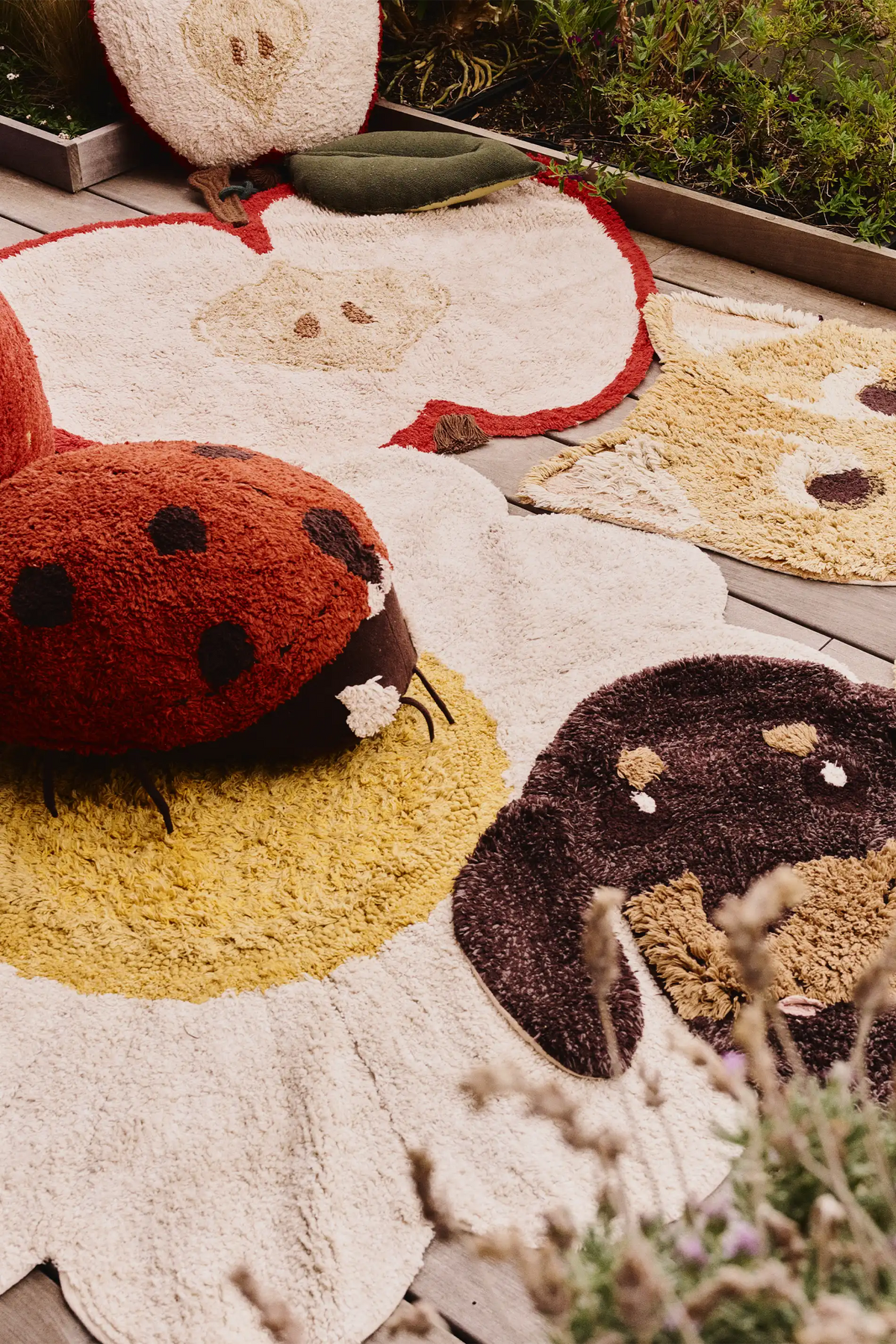 Gänseblümchen Teppich – Natural, 120 cm