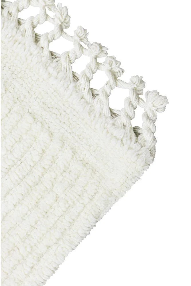 Lorena Canals Woolable Wollteppich Knitwork – White, 120 x 170 cm