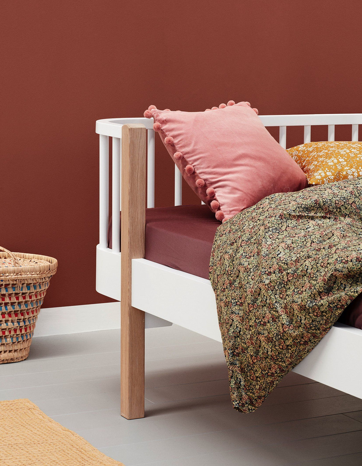 Oliver Furniture Wood Collection Junior Bettsofa Eiche Weiss Daybed Kinderbett Kinderzimmer