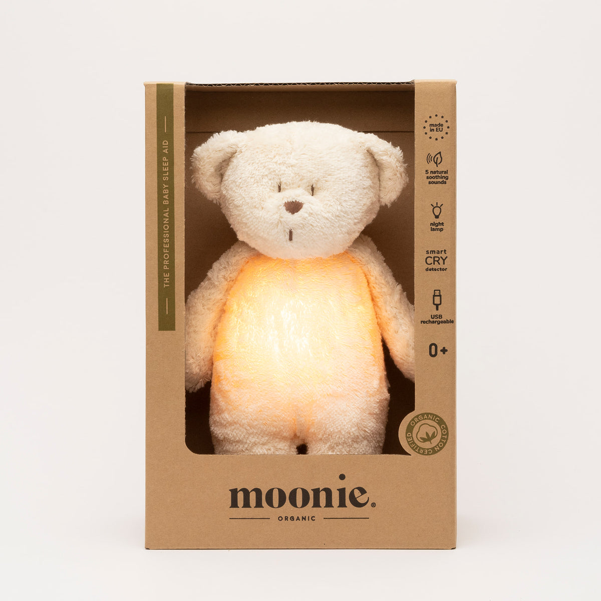 MOONIE 2.0 Organic – Einschlafbär Polar