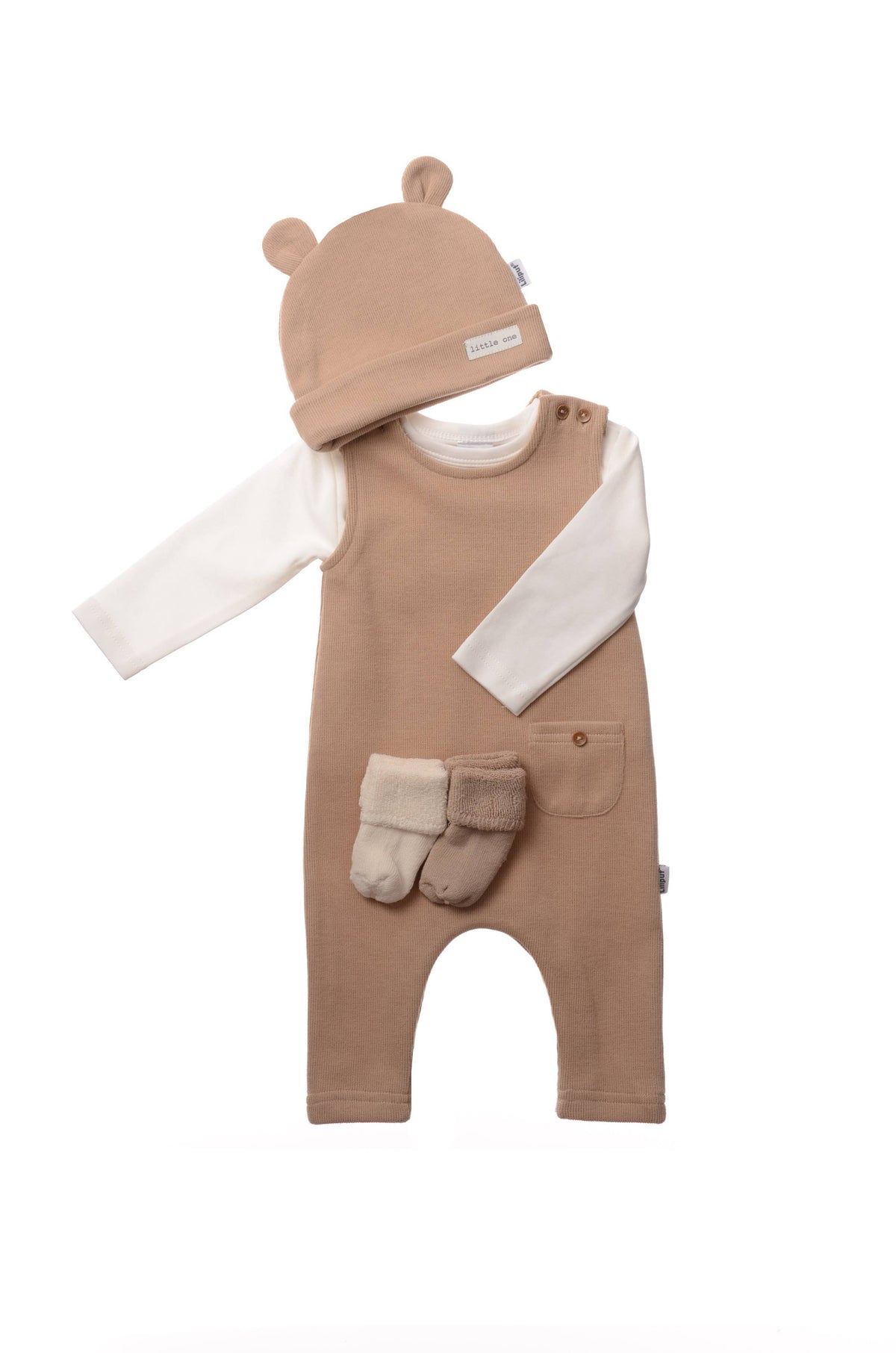 Liliput Rib-Strick-Set in beige, 5-teilig