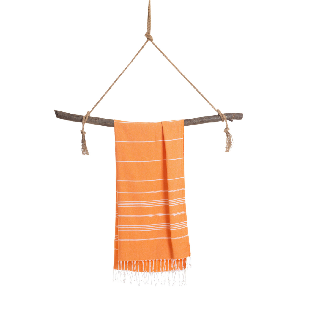 IPANEMA Strandtuch, Hamamtuch mit Geschenkverpackung, Orange