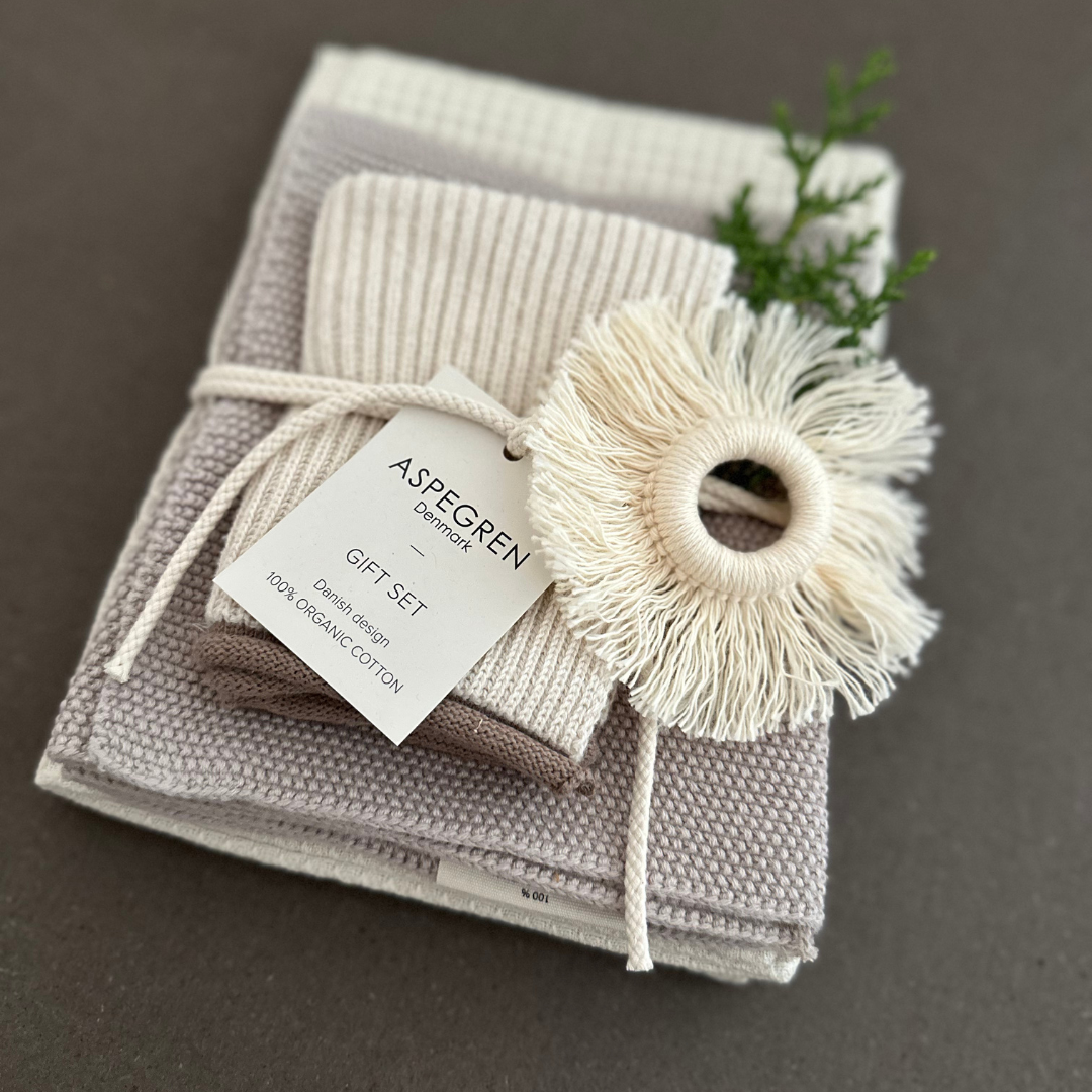 Aspegren Geschenkset Küchentextilien – Birch & Sand