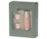 Maileg - Thermoskanne und Tassen - Soft Coral