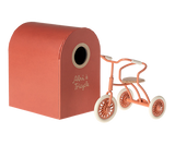 Maileg - Abri à tricycle, Maus -Koralle