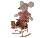 Maileg Schaukelstuhl, Maus - Dunkel Powder