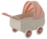 Maileg - Kinderwagen, Maus - Koralle